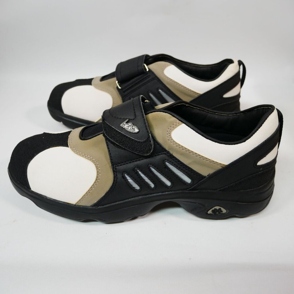 Lite 2623A Power Moc Golf Shoes US Mens 10.5 White/Black/Gray - Picture 3 of 7